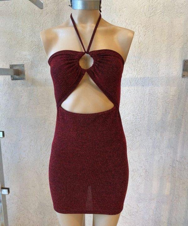 Vestido Fiesta Lurex Rojo Nicopoly - Compra Ahora | Dafiti Chile