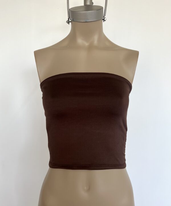 Alternative view of 8338/M-TOP STRAPLESS MICROFIBRA LARGO CON FORRO