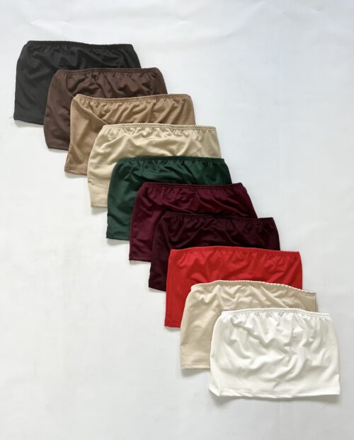 8336/M-TOP STRAPLESS MICROFIBRA CON ELASTICO ESPALDA