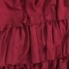 522-MINI POLLERA MODAL SOFT 3 VOLADOS FRUNCIDOS - malbec