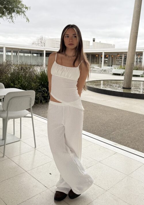 73/BA-PANTALON PALAZO BAMBULA PUNTO CON ELASTICO CINTURA
