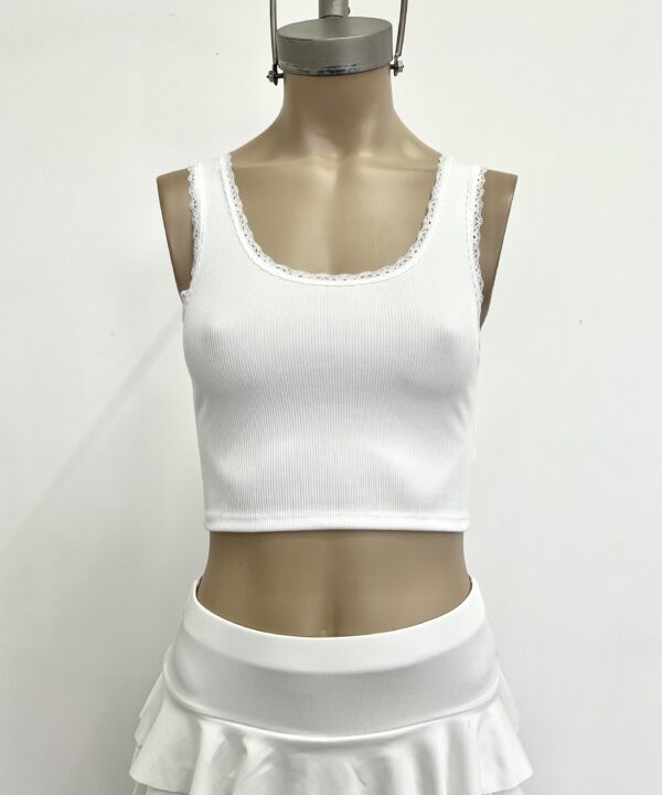 Alternative view of 2560-MUSCULOSA CROP MORLEY TAO CON PUNTILLA CUELLO Y SISA