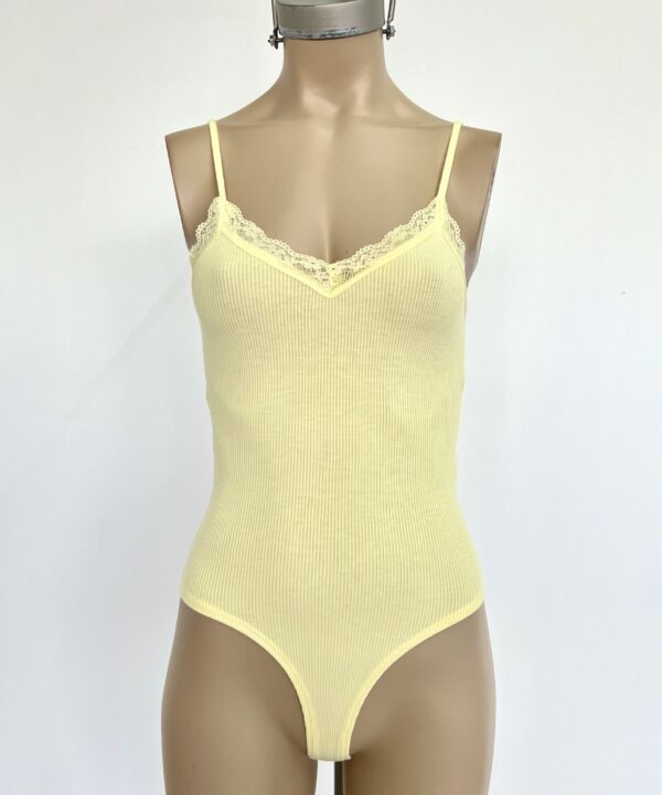 Alternative view of 5400-BODY MORLEY FINO TIRITA PUNTILLA V CON GANCHO