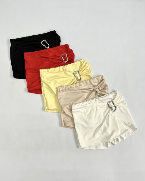 65/M-SKORT MICROFIBRA CON HEBILLA POLLERA Y ELASTICO CINTURA