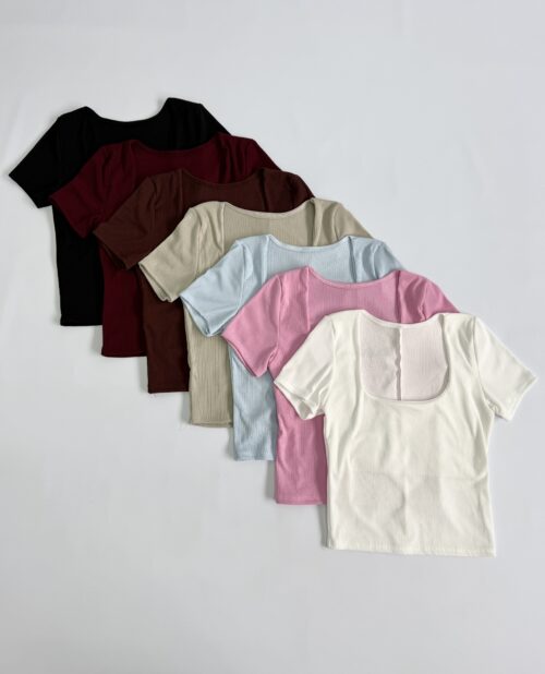 3136/4-REMERA MORLEY TAO ESCOTE CUADRADO PECHERA FORRADO MANGA CORTA