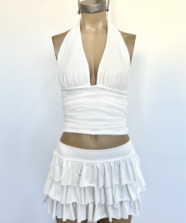 Alternative view of 3625/T-TOP TUL FRUNCE BUSTO Y LATERAL CON TIRAS MULTIUSO