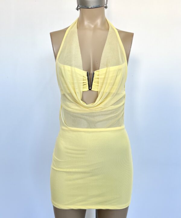 Alternative view of 314/T-VESTIDO TUL BUCHE CAIDO CON CORPIÑO HEBILLA V FINITO Y TIRA PARA ATAR ESPALDA