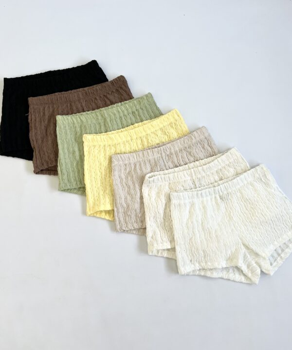 25/CR-SHORT CROCHET ONDITAS CON ELASTICO CINTURA