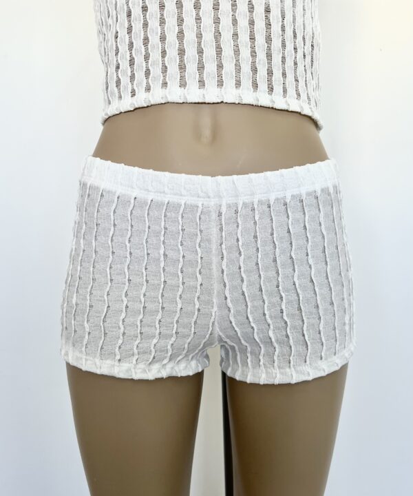 Alternative view of 25/CR-SHORT CROCHET ONDITAS CON ELASTICO CINTURA