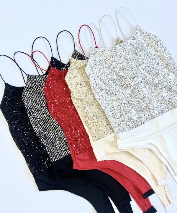 Alternative view of 5901/LE-BODY LENTEJUELA BRETEL COLA DE RATA CON GANCHO COMBI MICROFIBRA ESPALDA