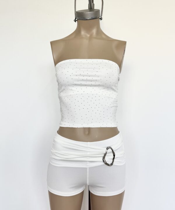 Alternative view of 8338/MS-BANDO LARGO MICROFIBRA CON BRILLO STRASS FORRADO