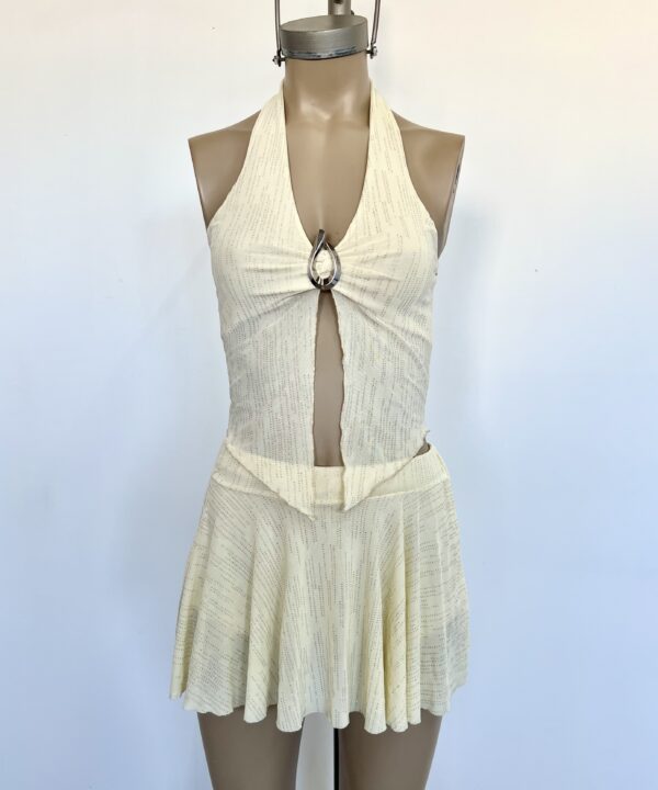 Alternative view of 4118/TB-TOP TUL BRILLO MARILYN HEBILLA U GOTA PECHERA FORRADA Y RULOTTE