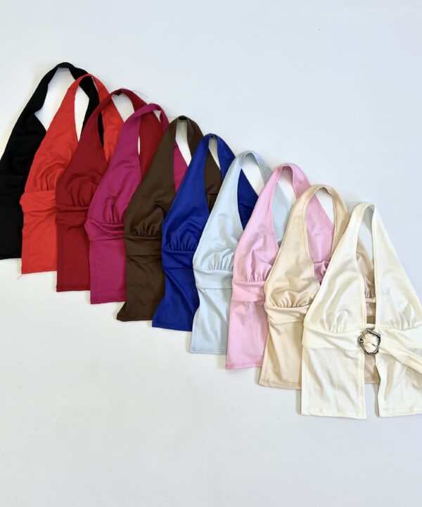 Alternative view of 2533/M-TOP MARILYN MICROFIBRA CINTURON CON HEBILLA Y OJALILLO