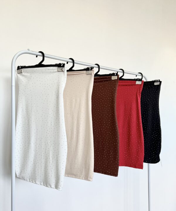 Alternative view of 448/MS-VESTIDO STRAPLESS MICROFIBRA FORRADO CON BRILLO STRASS