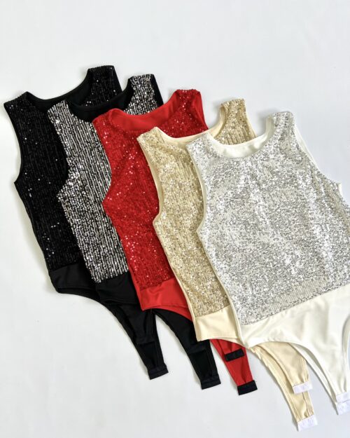 5331/LE-BODY MUSCULOSA LENTEJUELA FORRADO COMBI ESPALDA MICROFIBRA CON GANCHO