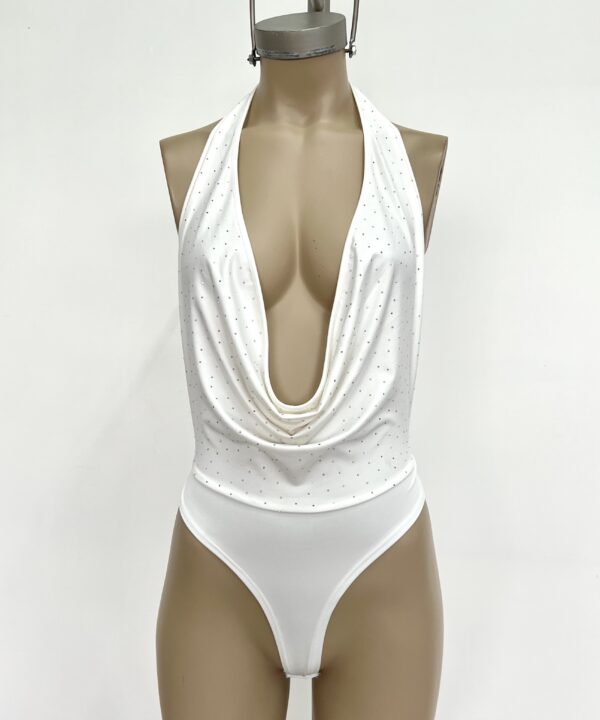 Alternative view of 6522/MS-BODY MICROFIBRA STRASS BUCHE CAIDO ESPALDA DESCUBIERTO