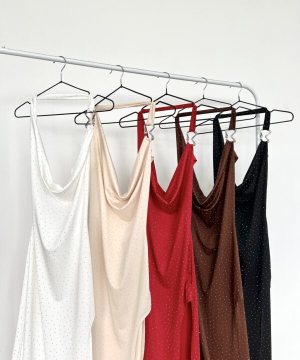 Alternative view of 480/MS-VESTIDO MICROFIBRA STRASS BUCHE CON HEBILLA B ESPALDA DESCUBIERTA