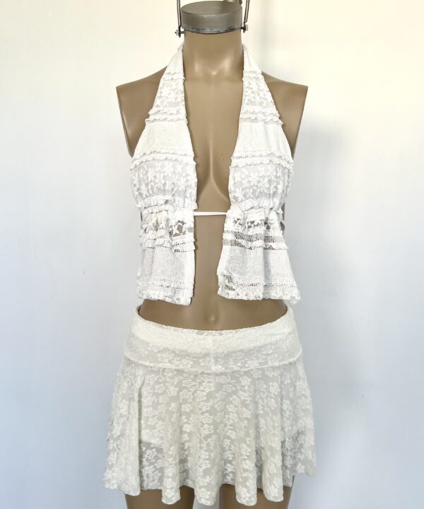 Alternative view of 2578/ER-TOP ENCAJE RUFFLE CORPIÑO MARILYN CORDON BAJO BUSTO PARA ATAR