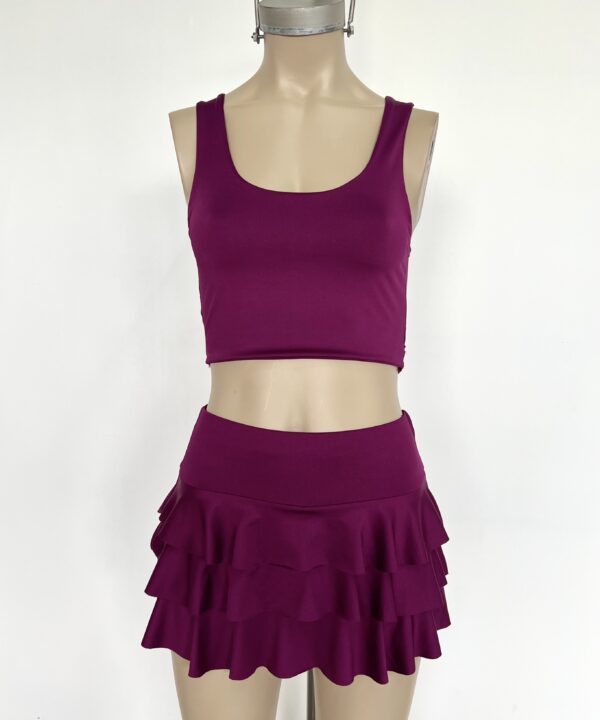 Alternative view of 3117/M-CROPTOP MUSCULOSA MICROFIBRA DOBLE FORRADO