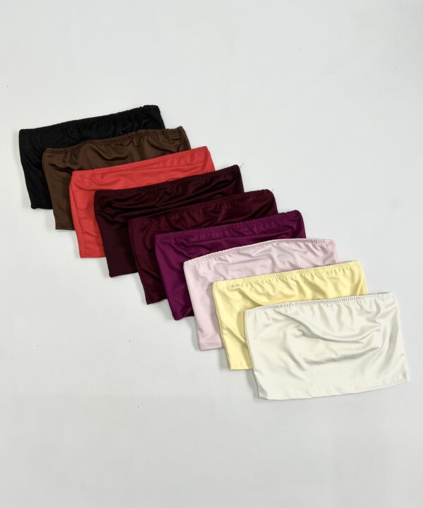 8336/M-TOP STRAPLESS MICROFIBRA CON ELASTICO ESPALDA