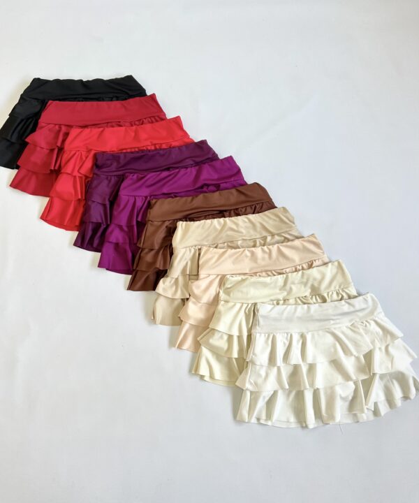 Alternative view of 643/M-POLLERA MICROFIBRA CON SHORT 3 VOLADOS