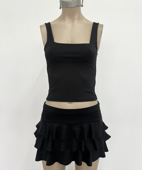 Alternative view of 3136/M-TOP MICROFIBRA ESCOTE CUADRADO LARGO CON PECHERA FORRO