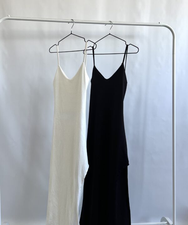 317/MG-VESTIDO LARGO MICROFIBRA GLITTER ESCOTE V CON 2 TIRAS ESPALDA CON TRASERA FRUNCE ELASTICO