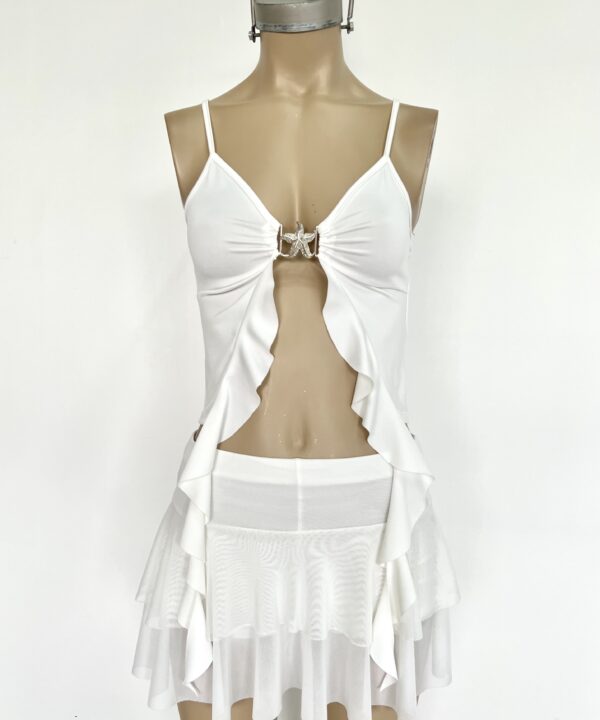 Alternative view of 1413/M-TOP MICROFIBRA TIRITA CENTRO VOLADO CAIDO CON HEBILLA ESTRELLITA CHICA