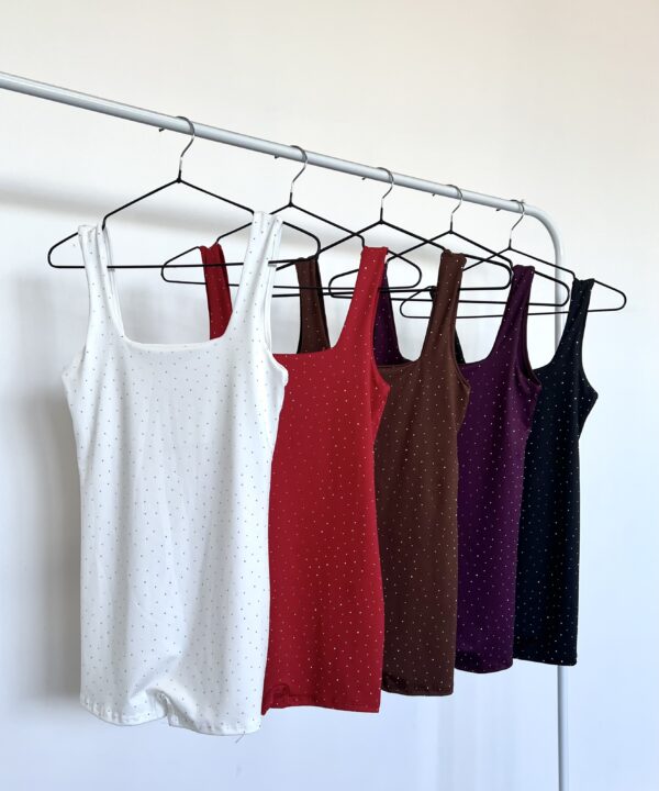 201/MS-CATSUIT MICROFIBRA BRILLOS STRASS ESCOTE CUADRADO FORRADO CON ESPALDA U