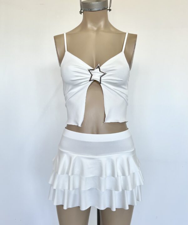 Alternative view of 1505/M-TOP MICROFIBRA TIRITA CENTRO ESTRELLA GRANDE PECHERA FORRADO CON RULOTTE ABAJO