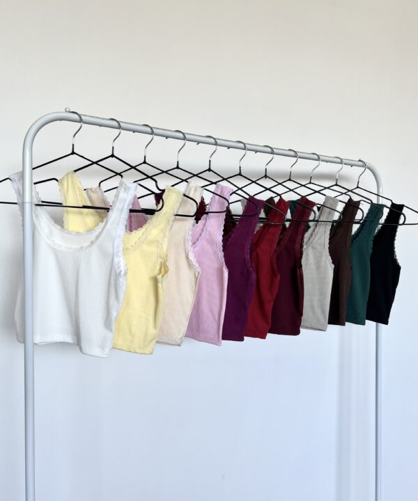 Alternative view of 2560-MUSCULOSA CROP MORLEY TAO CON PUNTILLA CUELLO Y SISA