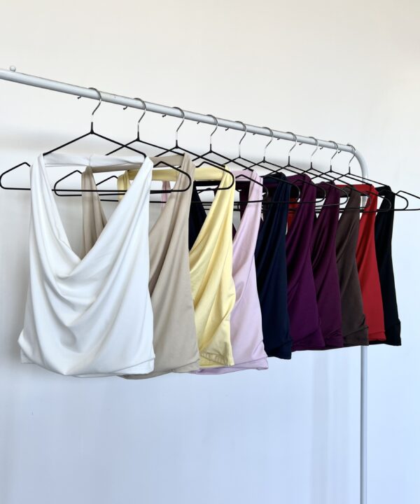 1522/M-TOP MICROFIBRA MARILYN BUCHE CAIDO CON FORRO DELANTERA