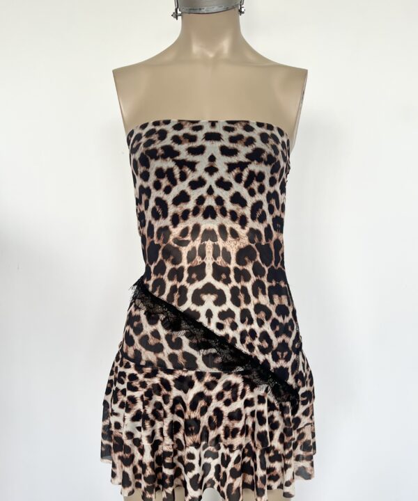 Alternative view of 2235/TA-BANDO TUL ANIMAL PICO CON PUNTILLA FLECOS ABAJO