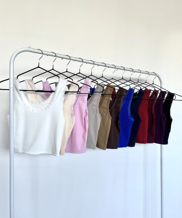 Alternative view of 2560-MUSCULOSA CROP MORLEY TAO CON PUNTILLA CUELLO Y SISA