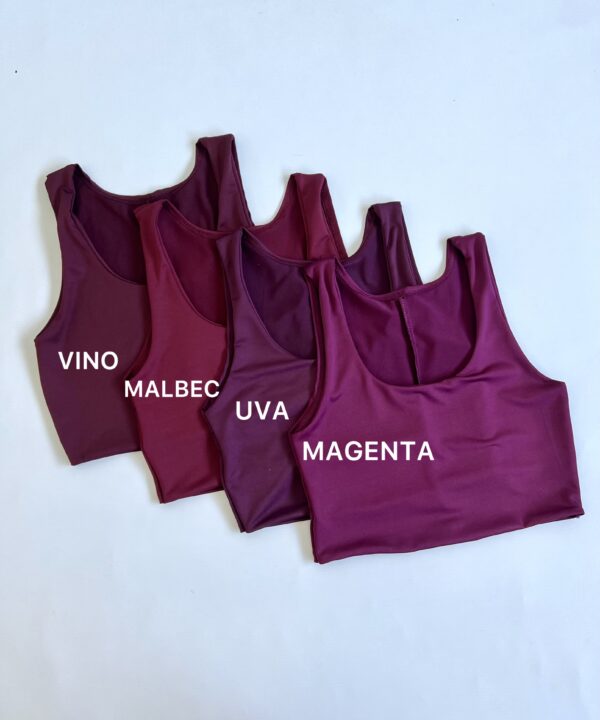 Alternative view of 3117/M-CROPTOP MUSCULOSA MICROFIBRA DOBLE FORRADO