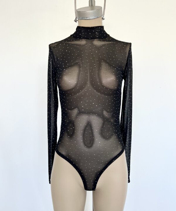 Alternative view of 5308/TS-BODY TUL STRASS MEDIA POLERA MANGA LARGA CON GANCHO