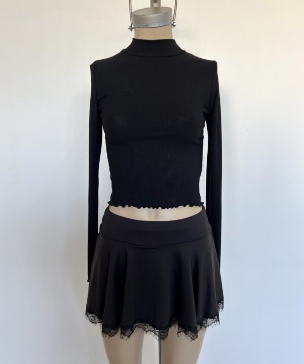 Alternative view of 2020/3-REMERA MORLEY FINO MEDIA POLERA MANGA LARGA CON RULOTTE