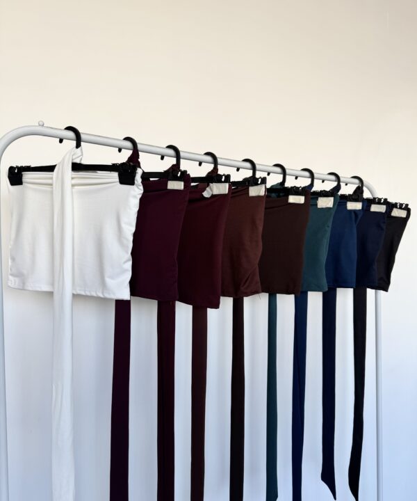 8337/M-BANDO MICROFIBRA CON LAZO CORBATA FORRADO