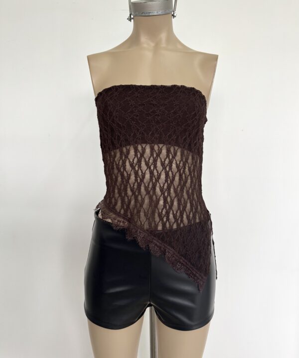 Alternative view of 2235/E-BANDO ENCAJE MONET PICO CON PUNTILLA FLECOS ABAJO