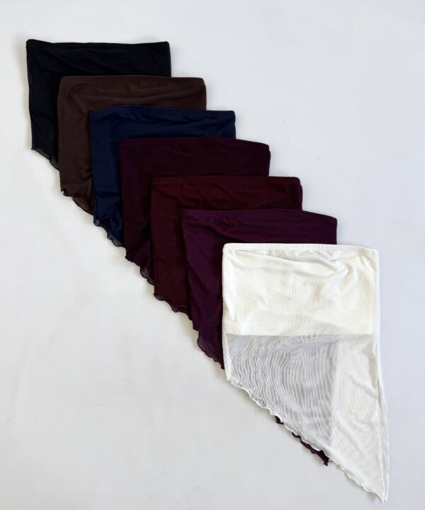 2232/T-TOP TUL IRREGULAR PICO CON TAJO Y BANDO MODAL