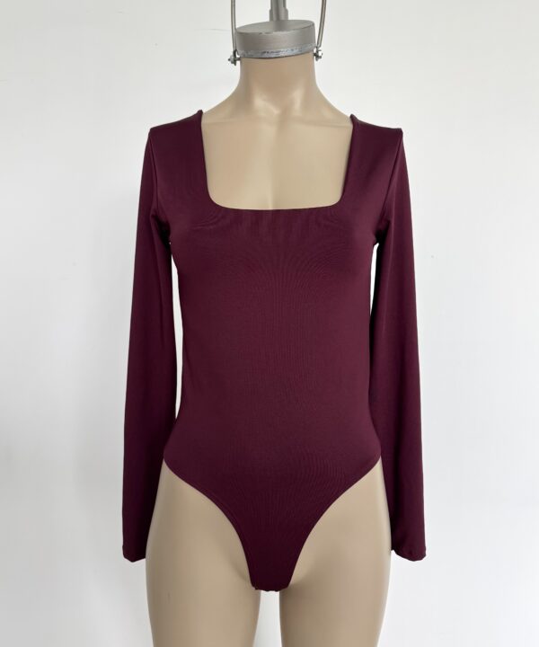 Alternative view of 5418/3M-BODY MICROFIBRA ESCOTE CUADRADO MANGA LARGA CON GANCHO