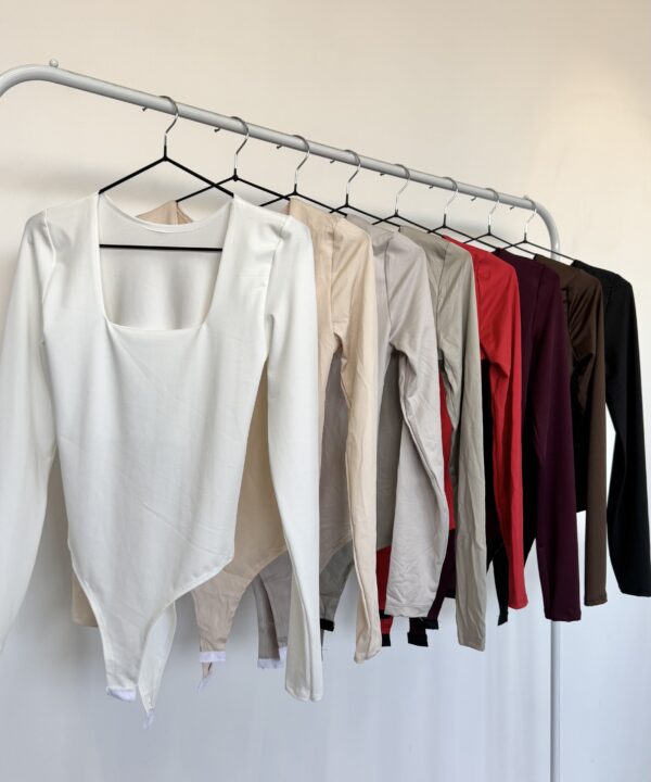 Alternative view of 5418/3M-BODY MICROFIBRA ESCOTE CUADRADO MANGA LARGA CON GANCHO