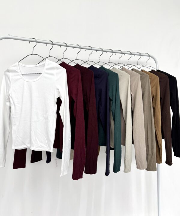 1245-REMERA MORLEY TAO LARGO CUELLO REDONDO MANGA LARGA