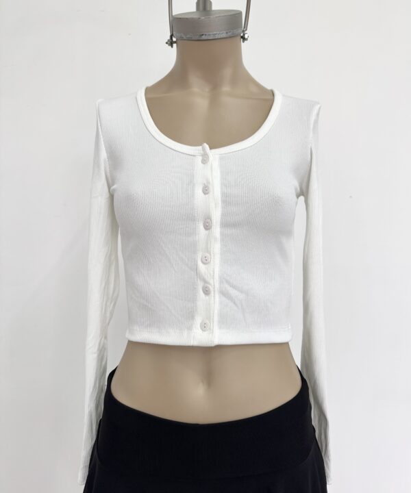 Alternative view of 8030/3-REMERA MORLEY TAO CARDIGAN MANGA LARGA 7 BOTONES