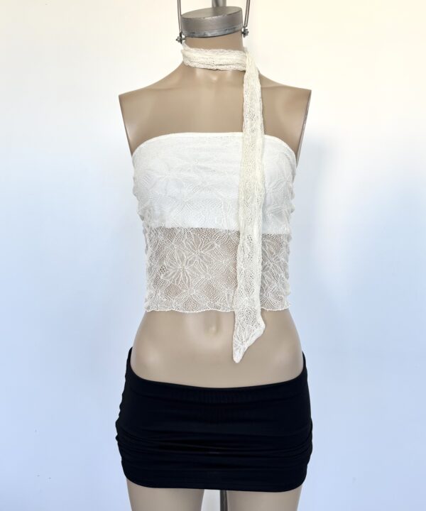 Alternative view of 8337/EL-BANDO ENCAJE BRILLO LUREX LARGO CON LAZO BUFANDA